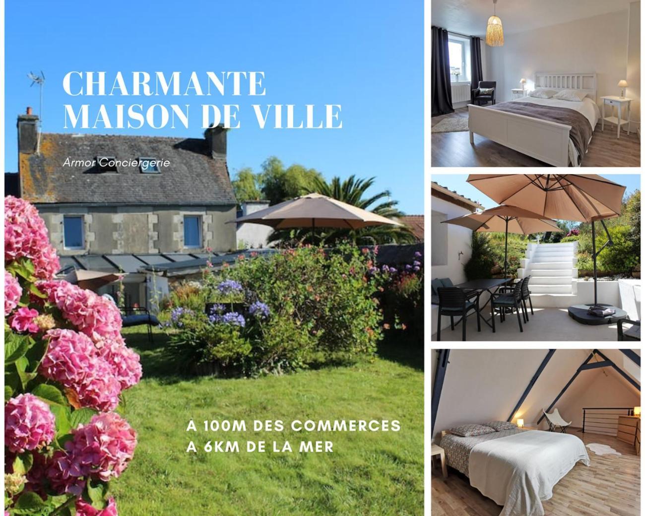 Charmante Maison De Ville A 6 Km De La Mer Lanmeur Dış mekan fotoğraf